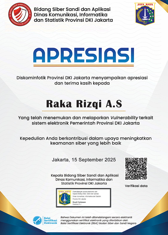 Sertifikat Bug Hunting DKI